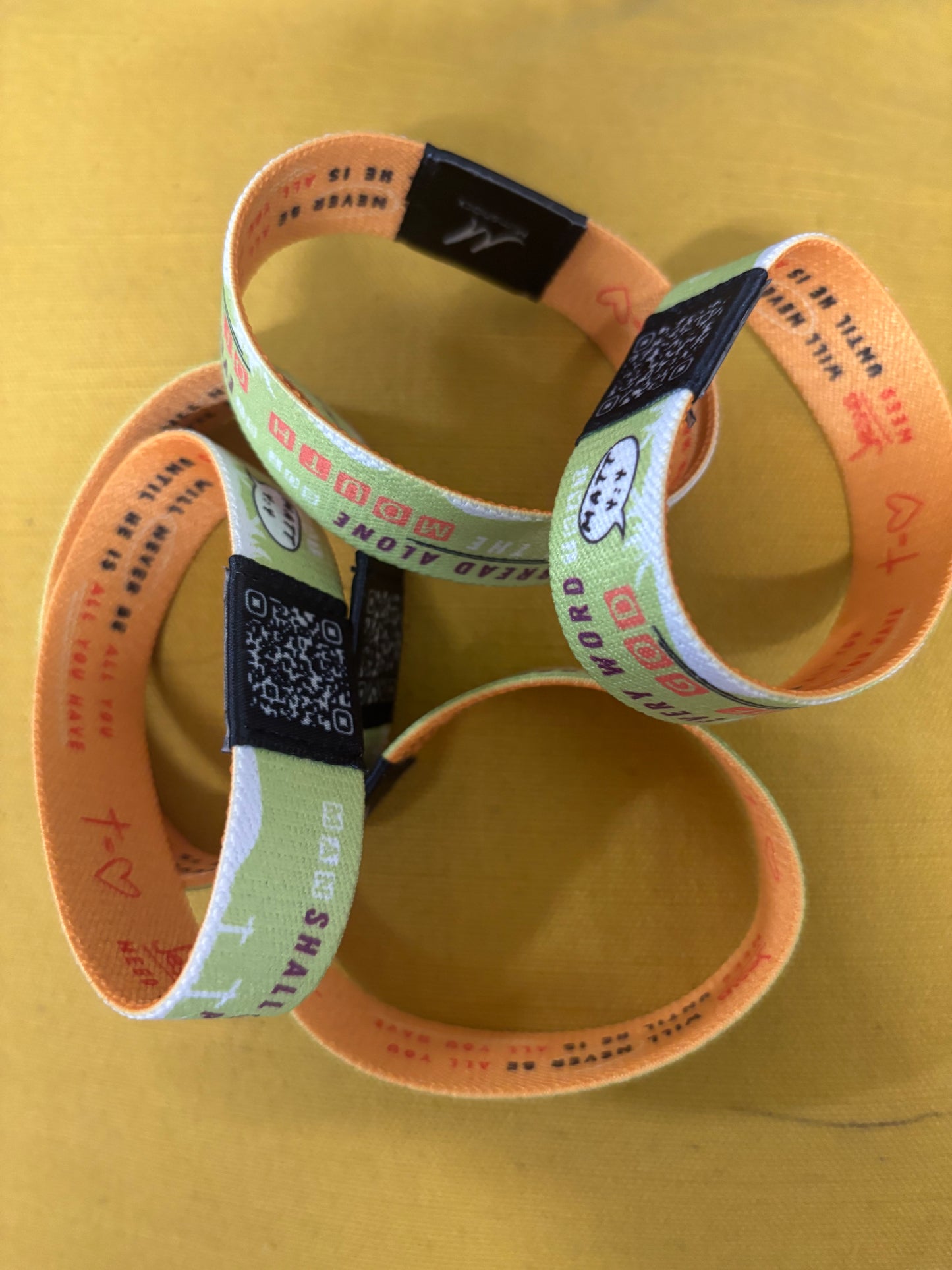 Woven Wristband - "Matt 4:4" & "Jesus is All You Have - 5 pack